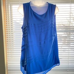 Dana Buchman blue business casual top Size large